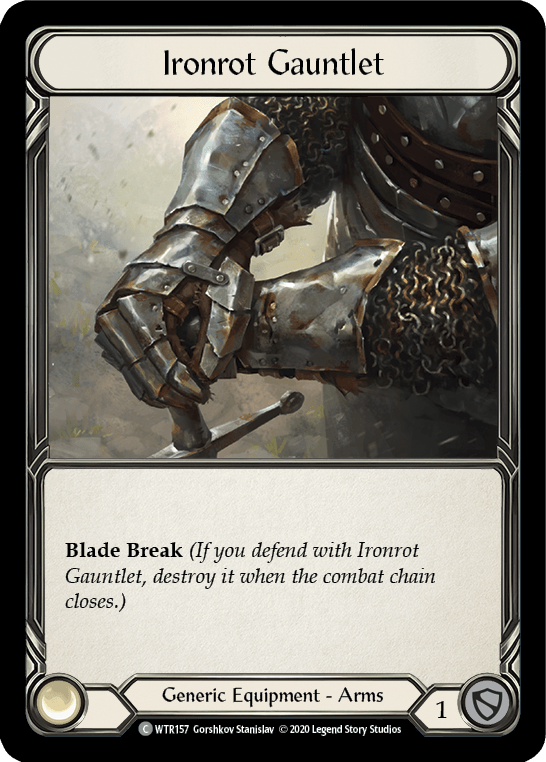 Ironrot Gauntlet [U-WTR157] (Welcome to Rathe Unlimited) Unlimited Rainbow Foil - POKÉ JEUX