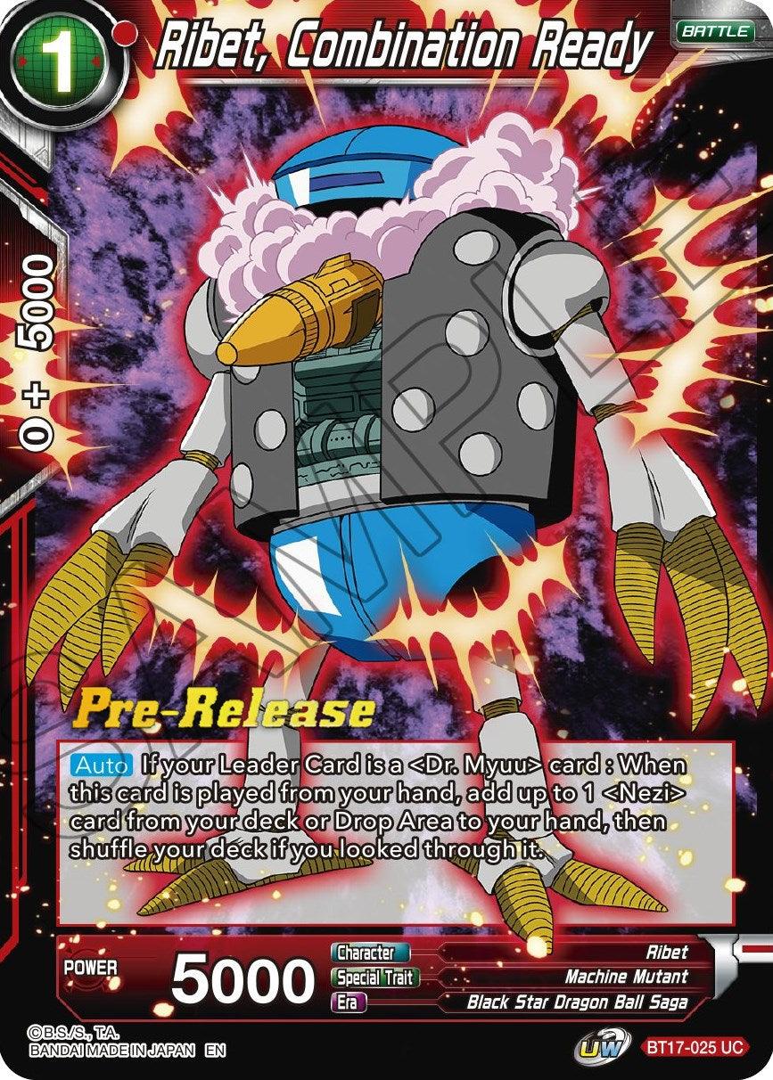 Ribet, Combination Ready (BT17-025) [Ultimate Squad Prerelease Promos] - POKÉ JEUX