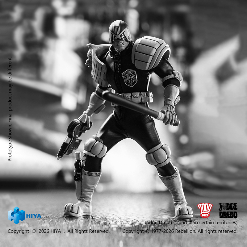 1/12 Scale 6 Inch JUDGE DREDD Judge Dredd Black&White Ver. Action Figure (Pre-Order)