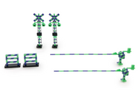 Railway Crossing（Green×Blue) (Pre-Order)