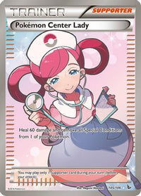 Pokemon Center Lady (Full Art) (105/106) - XY  Flashfire Holofoil