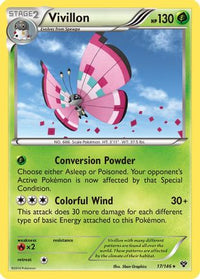 Vivillon (Meadow [Pink]) (17/146)  - XY Base Set Holofoil