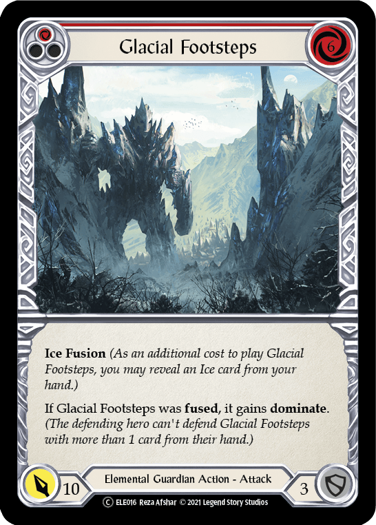Glacial Footsteps (Red) [U-ELE016] (Tales of Aria Unlimited) Unlimited Rainbow Foil - POKÉ JEUX