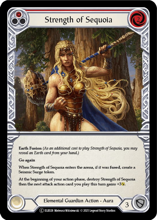 Strength of Sequoia (Red) [U-ELE028] (Tales of Aria Unlimited) Unlimited Normal - POKÉ JEUX