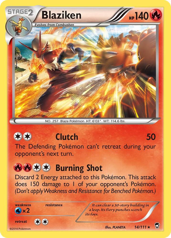 Blaziken (National Championships) [Staff] (14/111) - League & Championship Cards Reverse Holofoil
