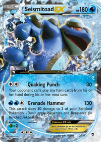 Seismitoad EX (20/111)  - XY  Furious Fists Holofoil
