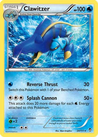 Clawitzer (24/111)  - XY  Furious Fists Holofoil