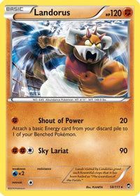 Landorus (58/111)  - XY  Furious Fists Holofoil