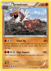 Tyrantrum (62/111) - XY  Furious Fists