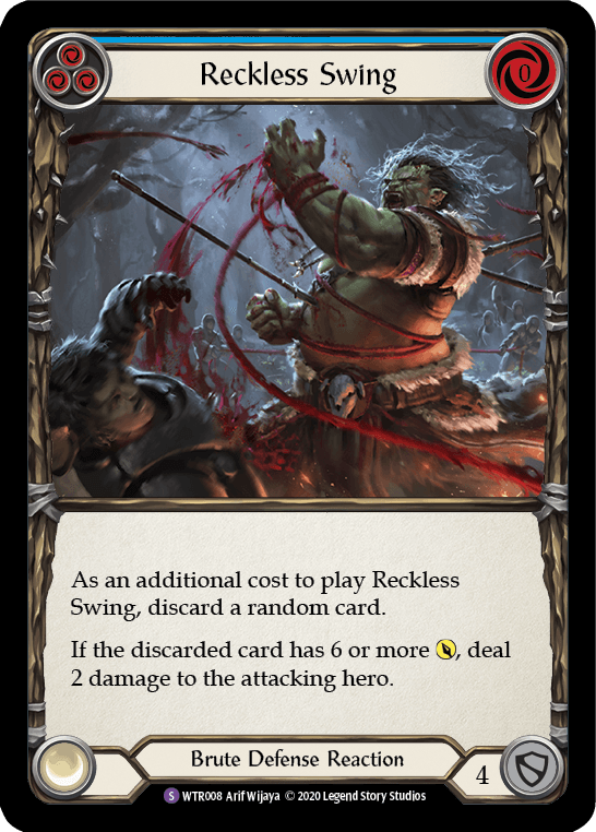 Reckless Swing [U-WTR008] (Welcome to Rathe Unlimited) Unlimited Rainbow Foil - POKÉ JEUX