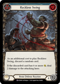 Reckless Swing [U-WTR008] (Welcome to Rathe Unlimited) Unlimited Rainbow Foil - POKÉ JEUX