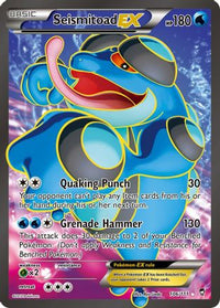 Seismitoad EX (Full Art) (106/111) - XY  Furious Fists Holofoil