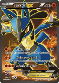 Lucario EX (Full Art) (107/111)  - XY  Furious Fists Holofoil
