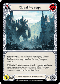Glacial Footsteps (Red) [ELE016] (Tales of Aria) 1st Edition Rainbow Foil - POKÉ JEUX