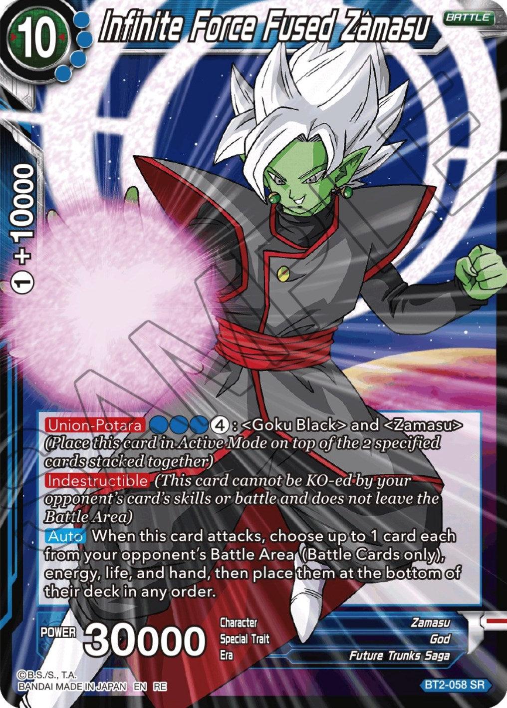 Infinite Force Fused Zamasu (Reprint) (BT2-058) [Ultimate Deck 2023] - POKÉ JEUX