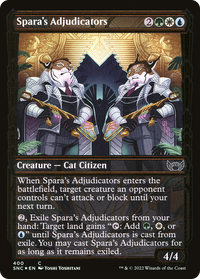 Spara's Adjudicators (Showcase Golden Age Gilded Foil) [Streets of New Capenna]