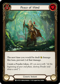 Peace of Mind (Blue) [OUT233] (Outsiders) Rainbow Foil - POKÉ JEUX