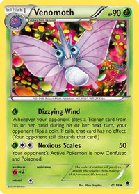 Venomoth (2/119)  - XY  Phantom Forces