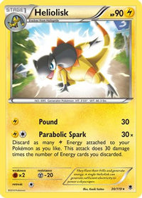 Heliolisk (30/119)  - XY  Phantom Forces Holofoil