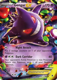 Gengar EX (34/119) - XY  Phantom Forces Holofoil