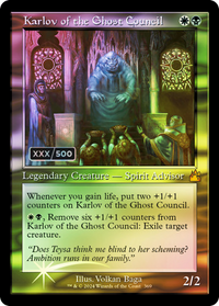 Karlov of the Ghost Council (Retro) (Serialized) [Ravnica Remastered]