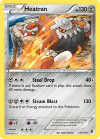 Heatran (63/119)  - XY  Phantom Forces Holofoil