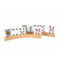 2PC CURVE SHAPE WOODEN CARDHOLDER (Special Order)