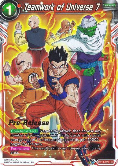Teamwork of Universe 7 (BT14-027) [Cross Spirits Prerelease Promos] - POKÉ JEUX