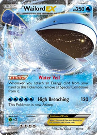 Wailord EX (38/160)  - XY  Primal Clash Holofoil