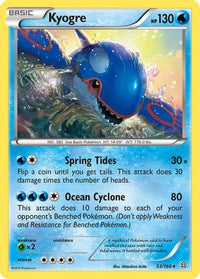 Kyogre (53/160)  - XY  Primal Clash