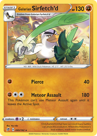 Galarian Sirfetch'd (Cosmos Holo) (95/192) - Miscellaneous Cards & Products Holofoil