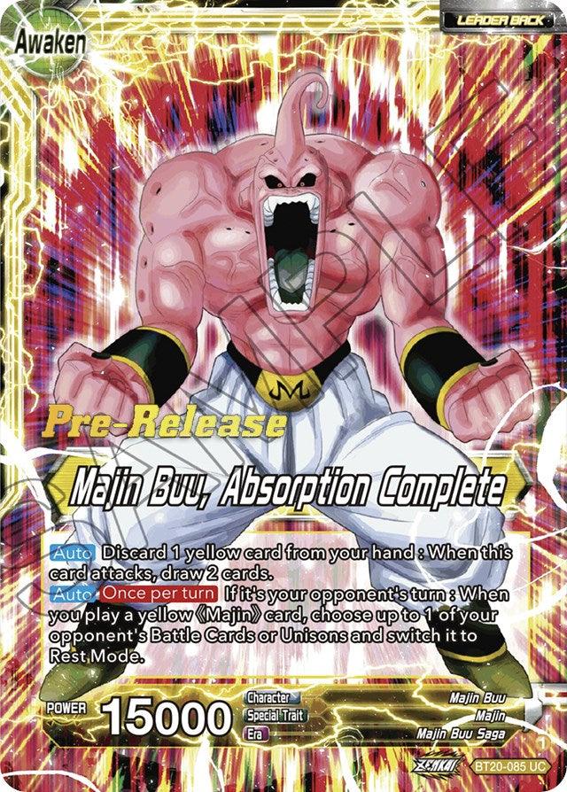 Majin Buu // Majin Buu, Absorption Complete (BT20-085) [Power Absorbed Prerelease Promos] - POKÉ JEUX