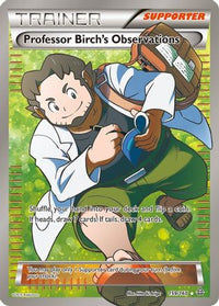 Professor Birch's Observations (Full Art) (159/160) - XY  Primal Clash Holofoil