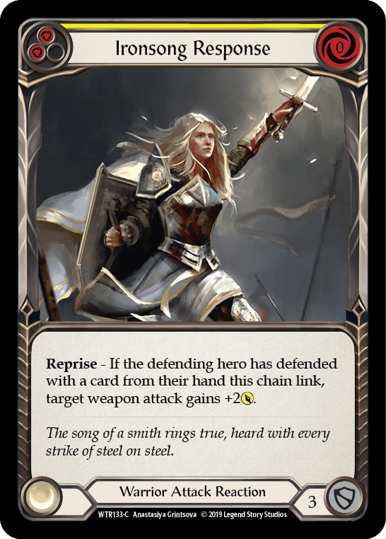 Ironsong Response (Yellow) [WTR133-C] (Welcome to Rathe) Alpha Print Normal - POKÉ JEUX