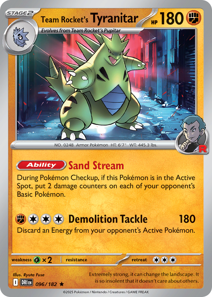 Team Rocket's Tyranitar (96) - Deck Exclusives