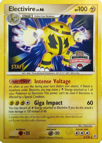 Electivire (003/130) (Championnats régionaux du personnel 2008) [Cartes de ligue et de championnat] 