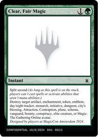 Clear, Fair Magic [Mystery Booster 2 Playtest Cards]