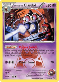 Team Magma's Claydol (11/34) - Double Crisis Holofoil