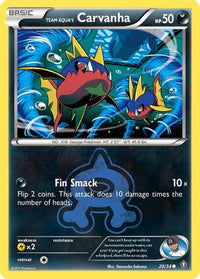 Team Aqua's Carvanha (20/34)  - Double Crisis