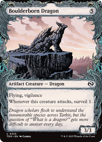 Boulderborn Dragon (Showcase) (TDM-323) - Tarkir: Dragonstorm Foil