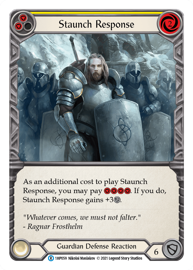 Staunch Response (Yellow) [1HP059] (History Pack 1) - POKÉ JEUX