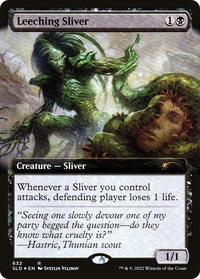 Leeching Sliver (Extended Art) [Promotions Secret Lair Drop] 