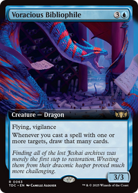 Voracious Bibliophile (Extended Art) (TDC-063) - Commander: Tarkir: Dragonstorm