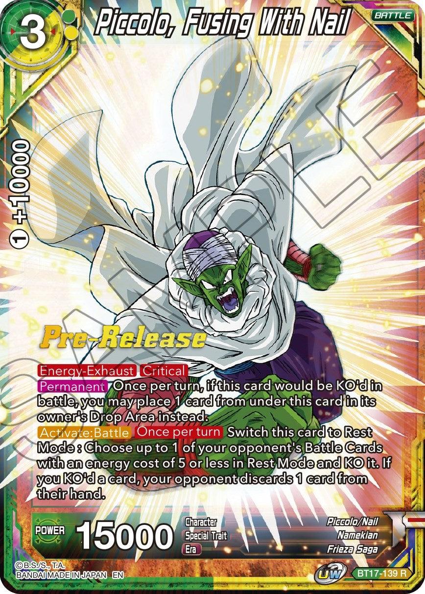 Piccolo, Fusing With Nail (BT17-139) [Ultimate Squad Prerelease Promos] - POKÉ JEUX