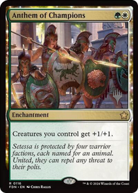 Anthem of Champions (PPDFT-116) - Promo Pack: Aetherdrift Foil