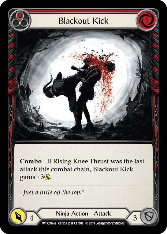 Blackout Kick (Red) [WTR089-R] (Welcome to Rathe) Alpha Print Normal - POKÉ JEUX