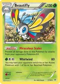 Beautifly (5/108)  - XY  Roaring Skies Holofoil