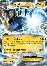 Thundurus EX (26/108) - XY  Roaring Skies Holofoil