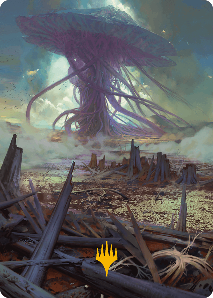 Swamp Art Card (Gold-Stamped Planeswalker Symbol) [Modern Horizons 3 Art Series] - POKÉ JEUX