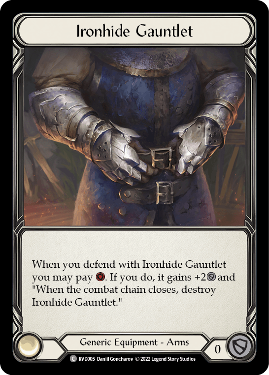 Ironhide Gauntlet [RVD005] (Classic Battles: Rhinar vs Dorinthea) Rainbow Foil - POKÉ JEUX